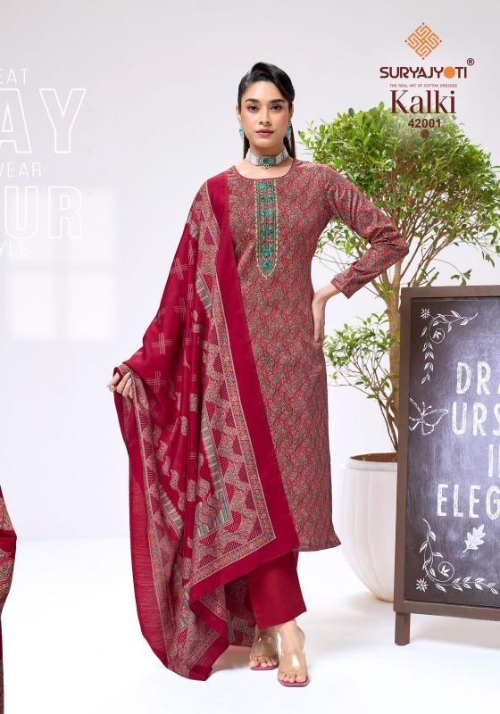 Suryajyoti kalki vol 42 dress material wholesale in mumbai